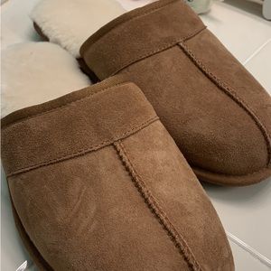 Ugg new men slippers suede lamb fur